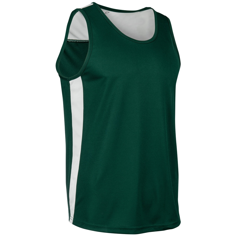 Miler Track Jersey - Forest Green White - Adult - XXLarge