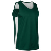 Miler Track Jersey - Forest Green White - Adult - Small