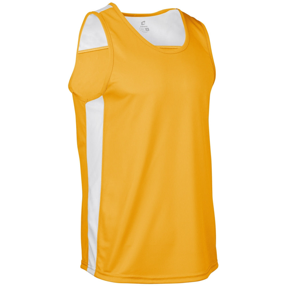Miler Track Jersey - Gold White - Youth - Large