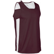 Miler Track Jersey - Maroon White - Youth - Medium