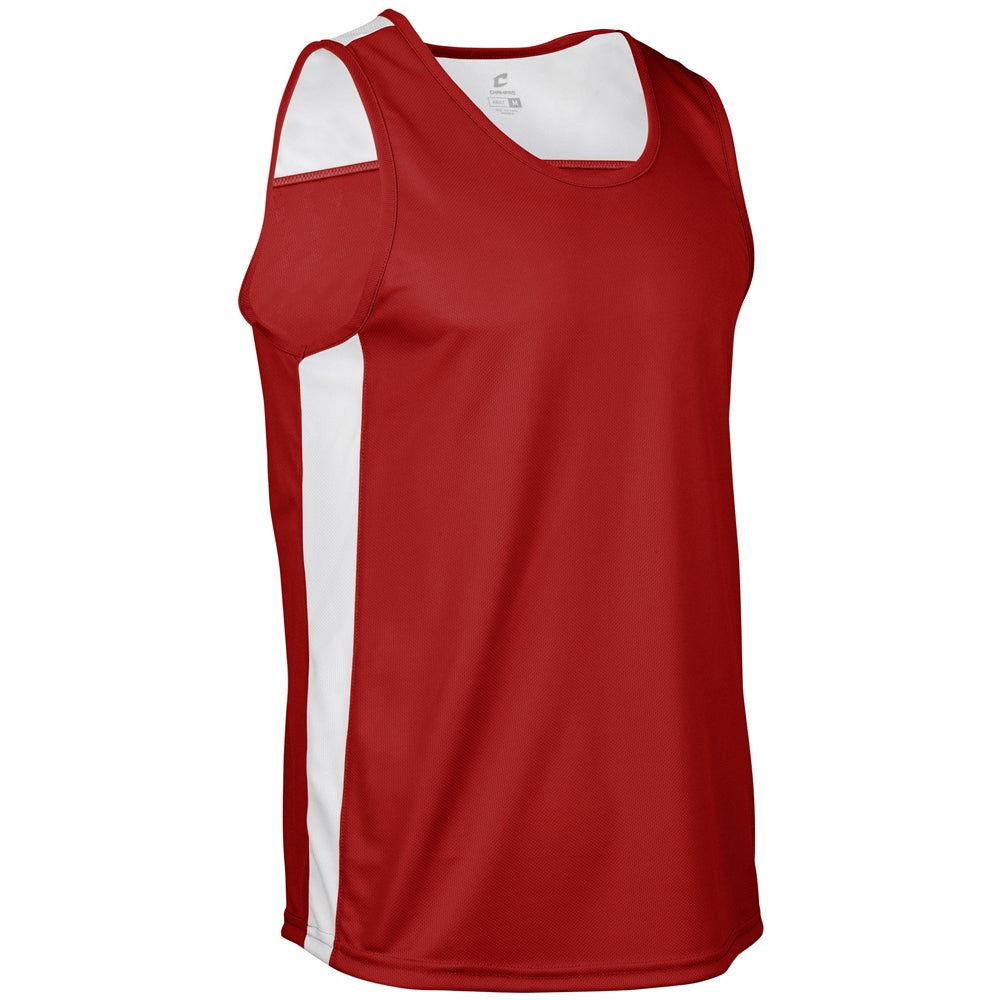 Miler Track Jersey - Scarlet White - Youth - Medium