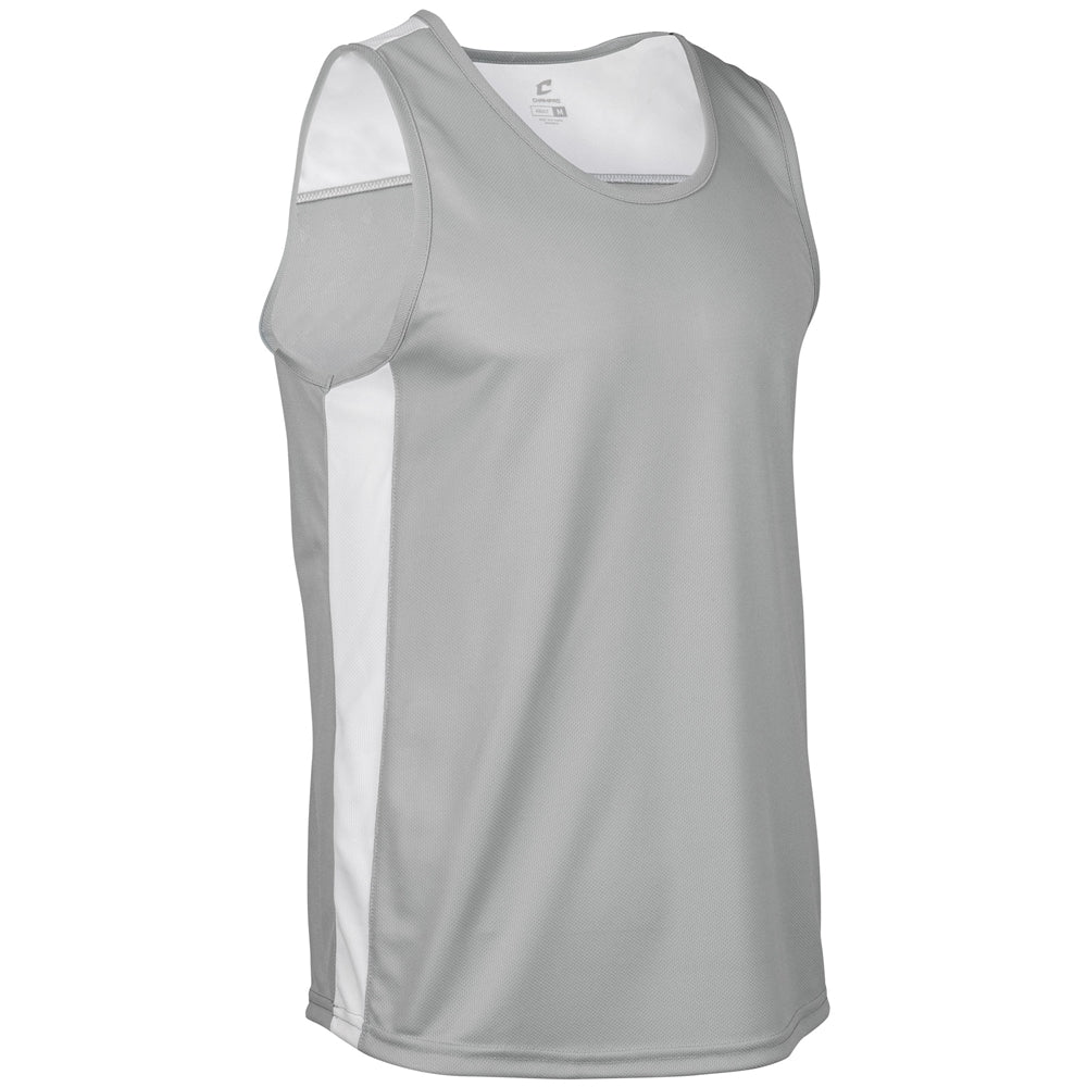 Miler Track Jersey - Silver White - Adult - Extra-Large