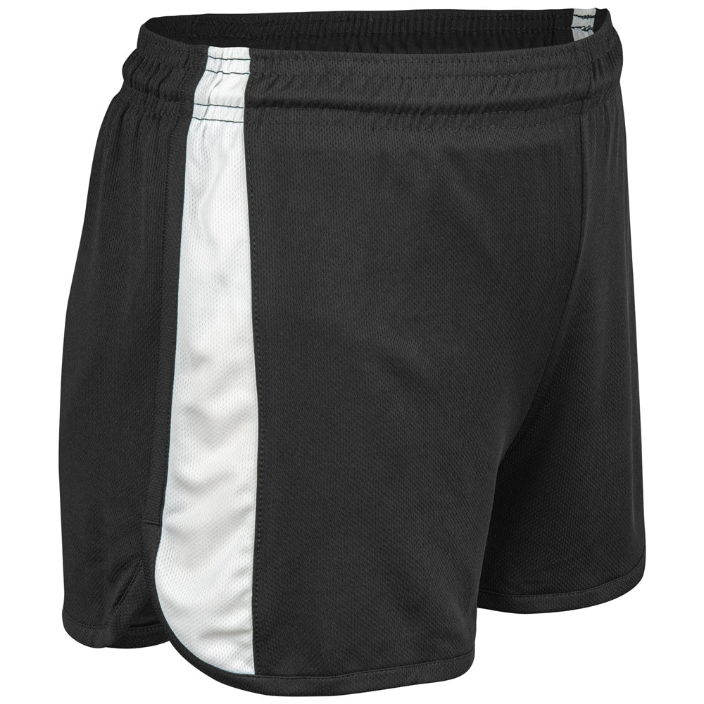 Sprinter Track Short - Black White - Womens - Medium