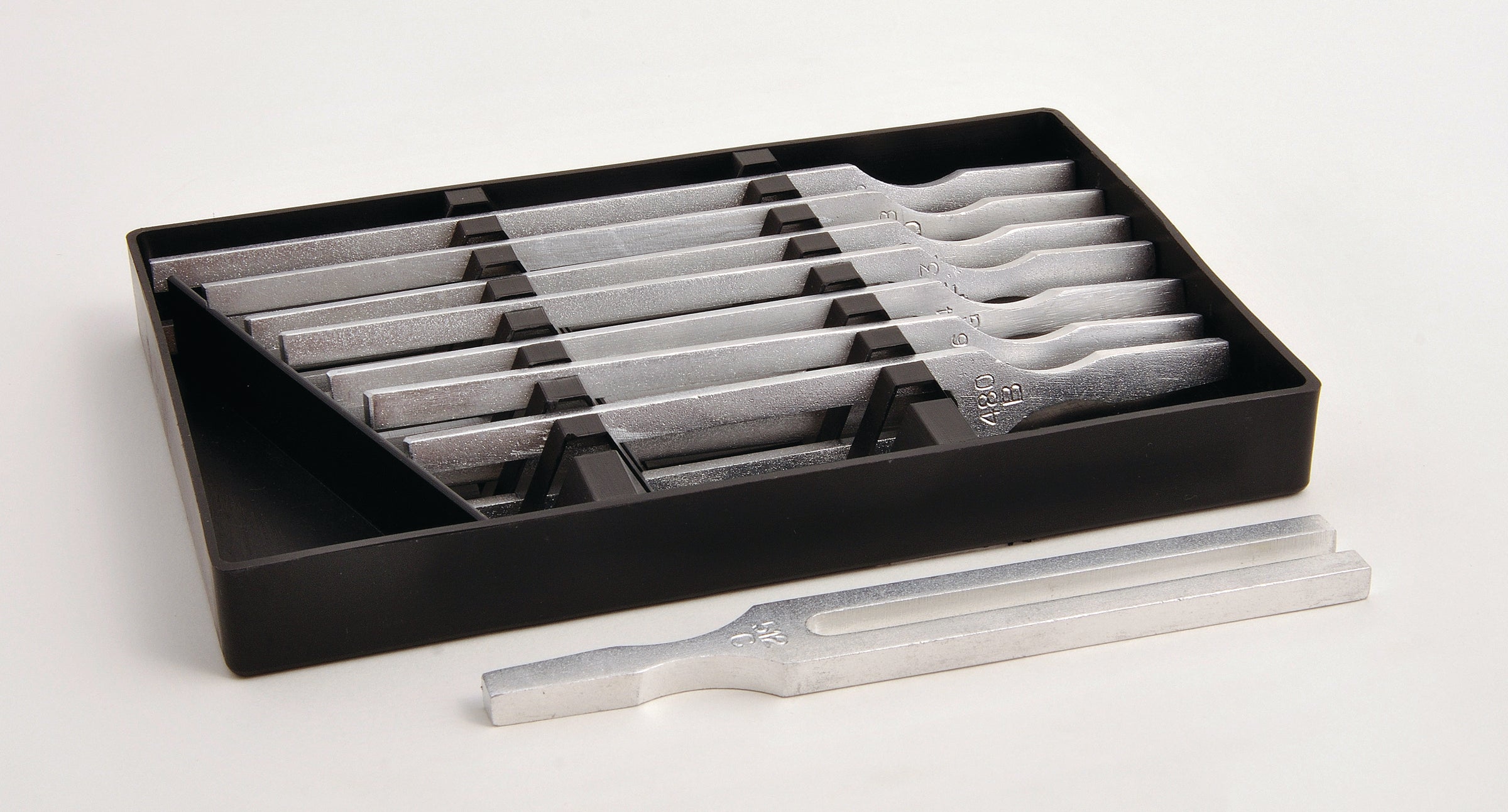 United Scientific® Tuning Fork Set Of 8, 256 Hz To 512 Hz