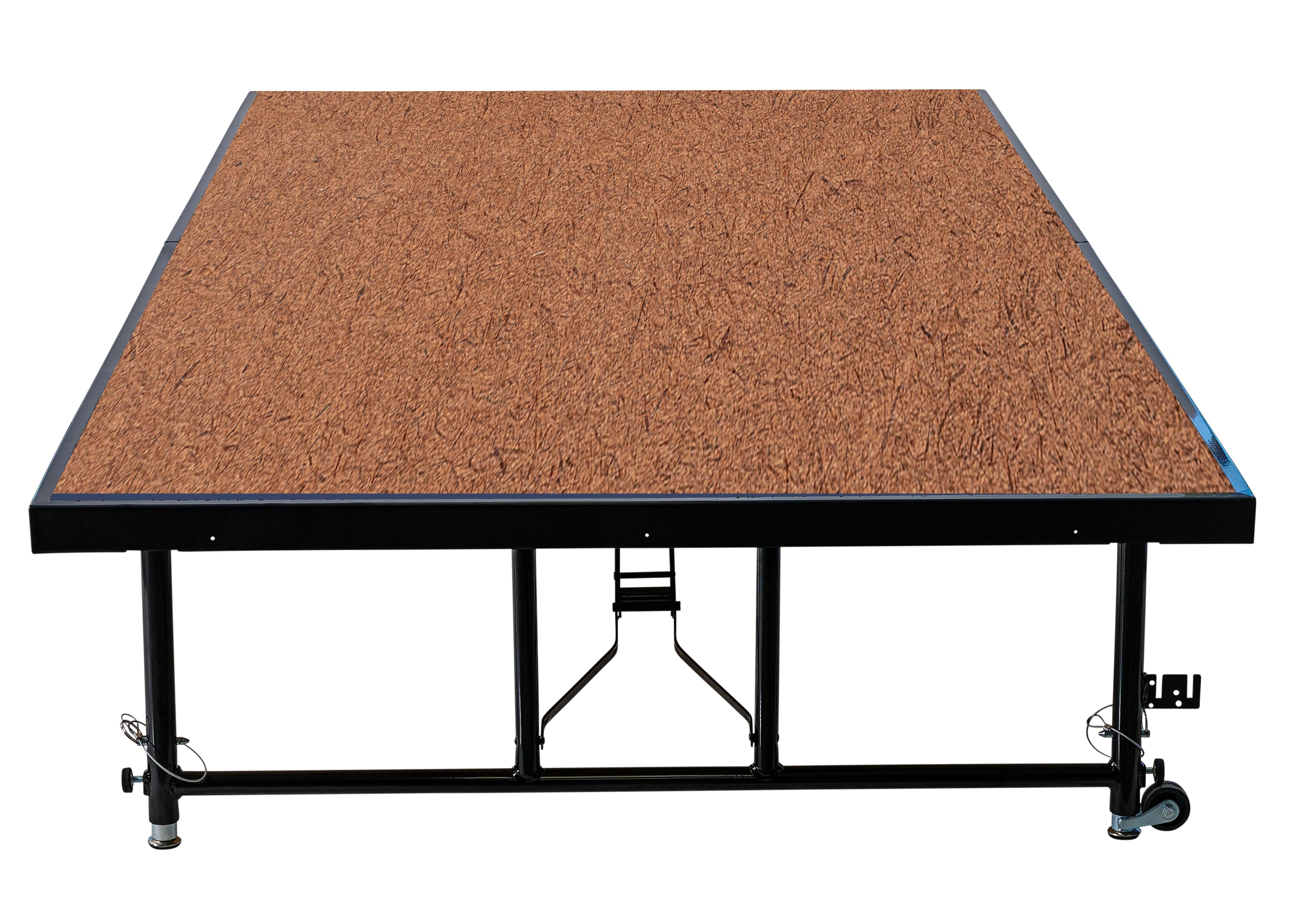 NPS® 16"-24" Height Adjustable 4' x 8' TransFix Stage Platform, Hardboard, Frame Color: Black