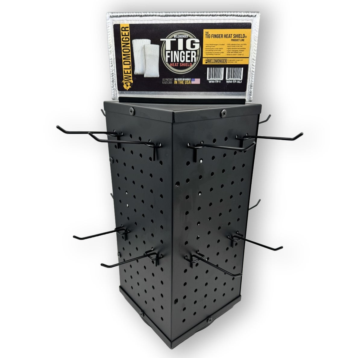 WELDMONGER® - TIG FINGER® HEAT SHIELD POP RETAIL DISPLAY (EMPTY)