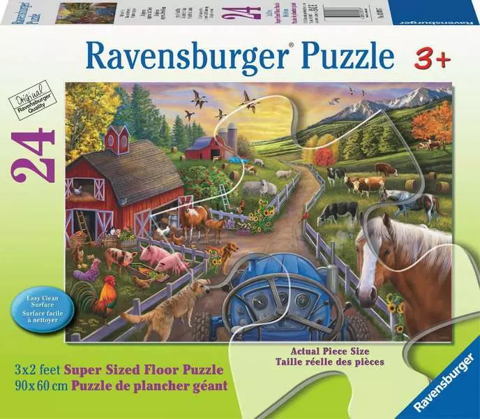 My First Farm - Giant Floor Puzzle, 24 Pieces