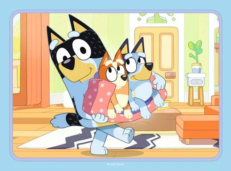 Bluey (12, 16, 20, & 24 Pieces) - 4 Jigsaw Puzzles - Children's Puzzle