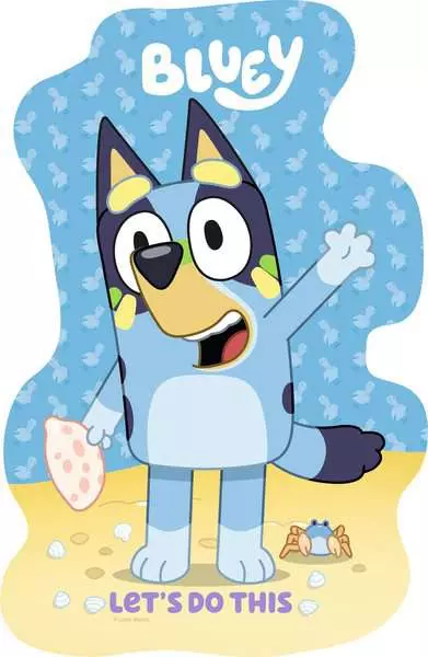 Bluey (10, 12, 14, & 16 Pieces) - 4 Large Shaped Puzzles - Children's Puzzles