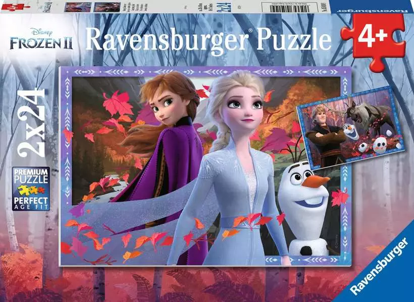Disney Frozen 2: Frosty Adventures - Children's Puzzle, 2 Puzzles x 24 Pieces