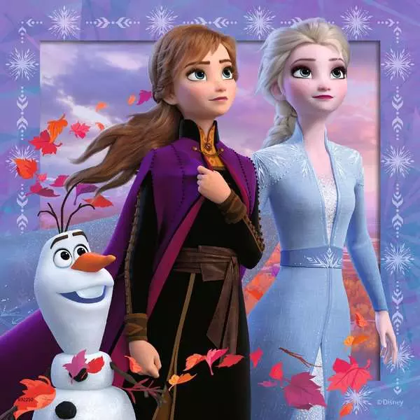 Disney Frozen 2: The Journey Starts - Children's Puzzle, 3 Puzzles x 49 Pieces