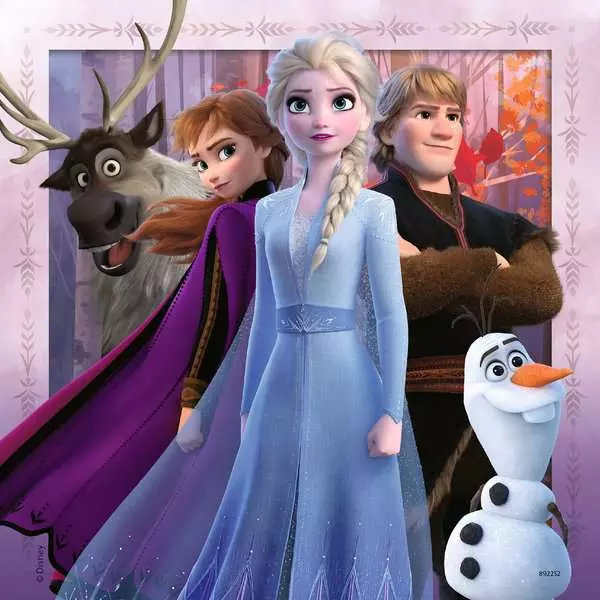 Disney Frozen 2: The Journey Starts - Children's Puzzle, 3 Puzzles x 49 Pieces