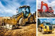 Diggers at Work! - Children's Puzzle, 3 Puzzles x 49 Pieces