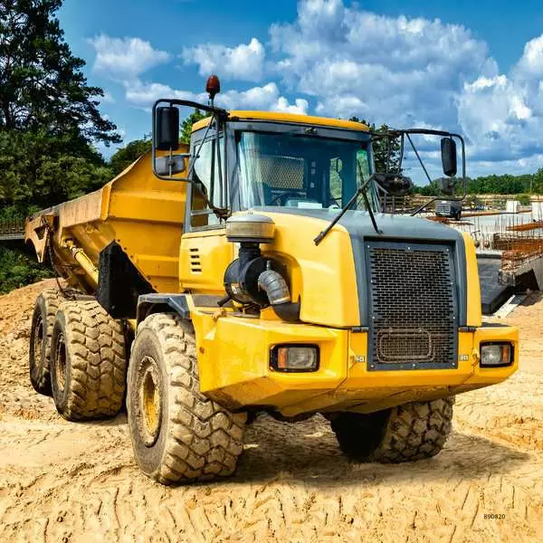 Diggers at Work! - Children's Puzzle, 3 Puzzles x 49 Pieces