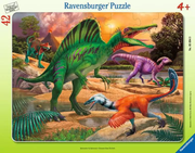 Dinosaurs Roam the Earth - Frame Puzzle, 42 Pieces