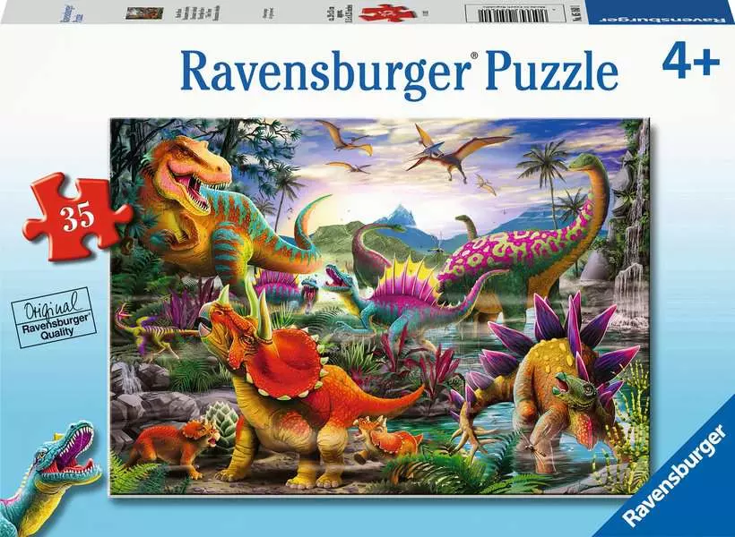T-Rex Terror - Children's Puzzle, 35 Pieces
