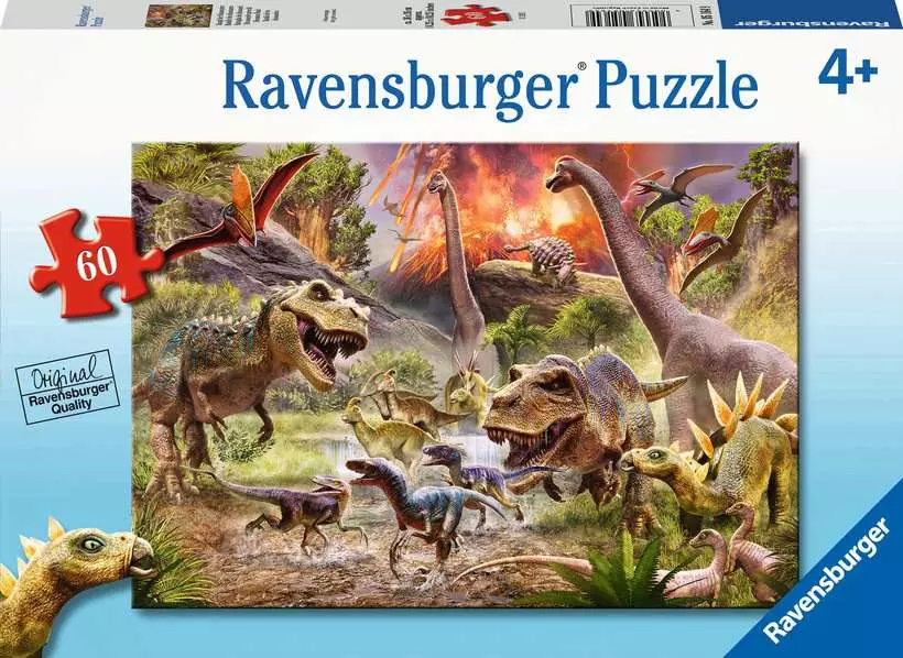 Dinosaur Dash - Children's Puzzle, 60 Pieces
