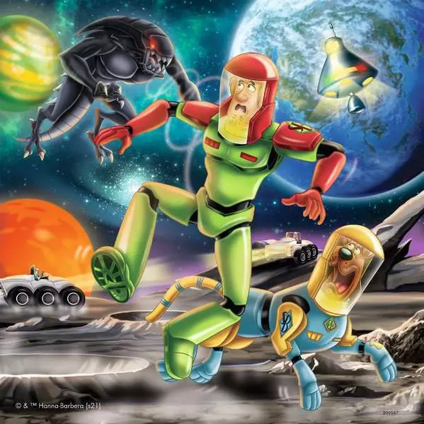 Scooby Doo: 3 Night Fright - Children's Puzzle, 3 Puzzles x 49 Pieces
