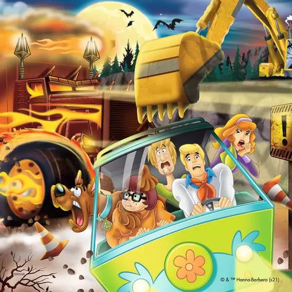 Scooby Doo: 3 Night Fright - Children's Puzzle, 3 Puzzles x 49 Pieces