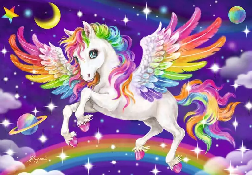 Unicorn and Pegasus - Children's Puzzle, 2 Puzzles x 24 Pieces