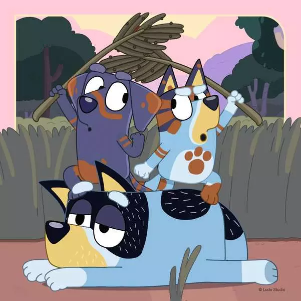 Bluey's Adventures! - Children's Puzzle, 3 Puzzles x 49 Pieces