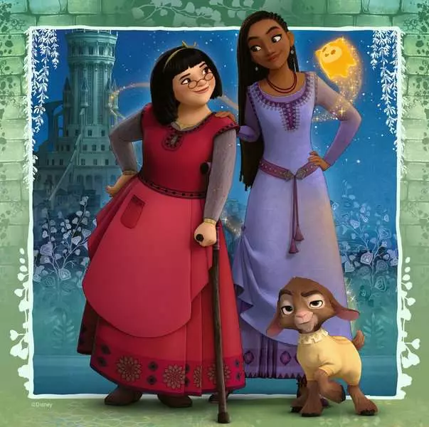 Disney Asha's Wish - Children's Puzzle, 3 Puzzles x 49 Pieces