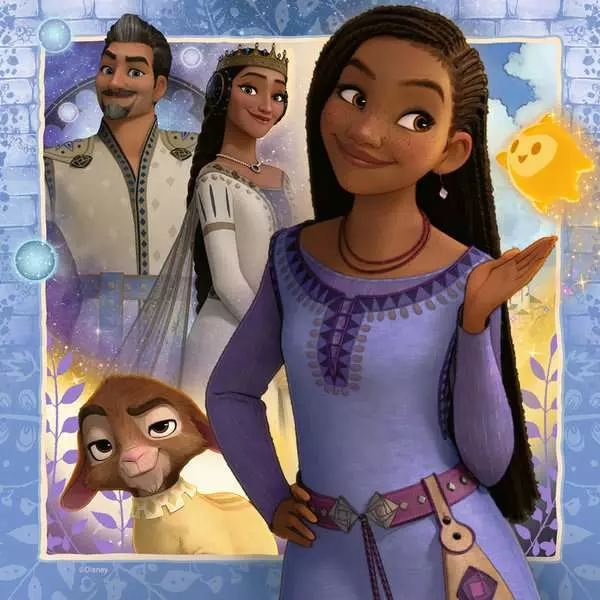 Disney Asha's Wish - Children's Puzzle, 3 Puzzles x 49 Pieces
