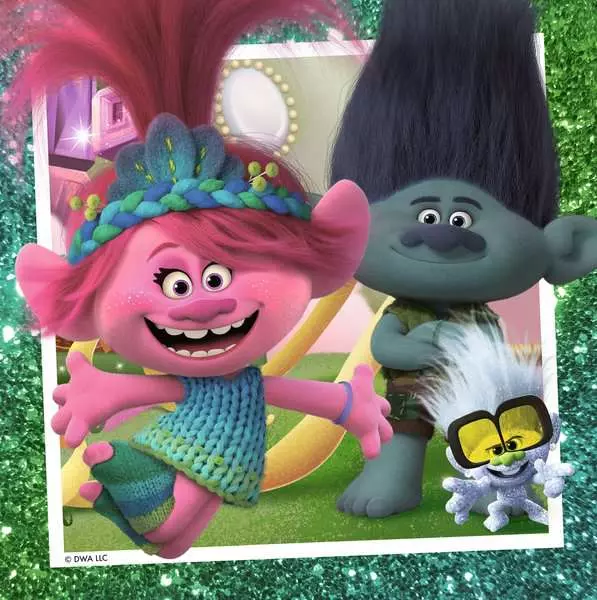 Trolls: Can’t Stop the Pop - Children's Puzzle, 3 Puzzles x 49 Pieces