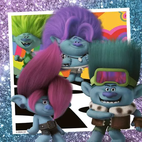 Trolls: Can’t Stop the Pop - Children's Puzzle, 3 Puzzles x 49 Pieces