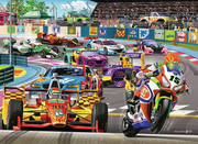 Racetrack Rally - Children's Puzzle, 60 Pieces