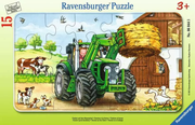Tractor on the Farm - Frame Puzzle, 15 Pieces