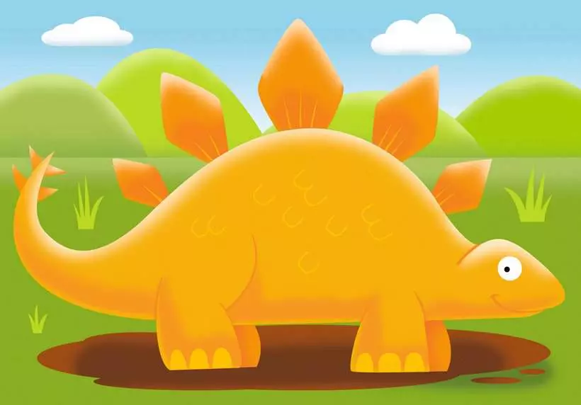 Jolly Dinos (2, 3, 4 & 5 Pieces) - 4 Jigsaw Puzzles - Children's Puzzle