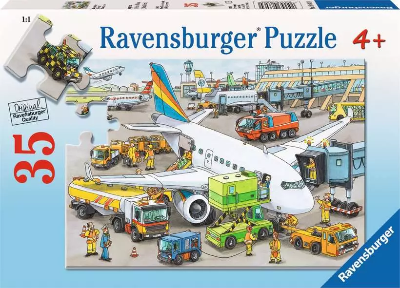 Busy Airport - Children's Puzzle, 35 Pieces