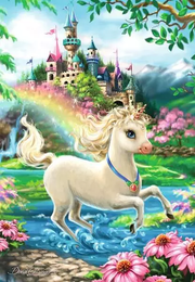 Unicorn Castle - Children's Puzzle, 35 Pieces