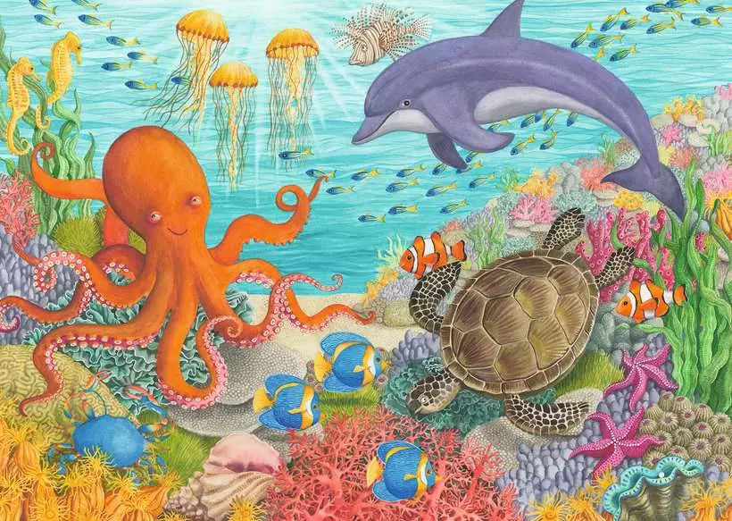 Ocean Friends - Children's Puzzle, 35 Pieces