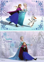 Disney Frozen: Sister Forever - Children's Puzzle, 2 Puzzles x 24 Pieces
