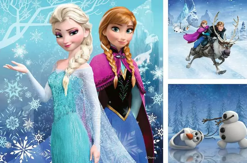 Disney Frozen: Winter Adventures - Children's Puzzle, 3 Puzzles x 49 Pieces