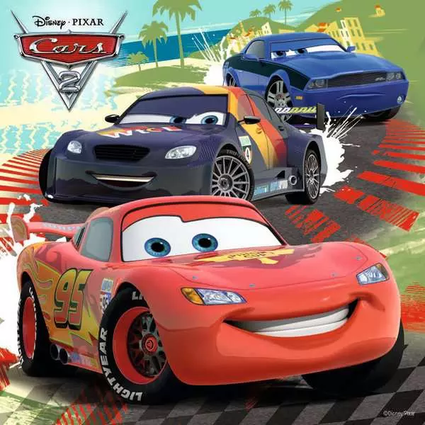 Disney Cars: Worldwide Racing Fun - Children's Puzzle, 3 Puzzles x 49 Pieces