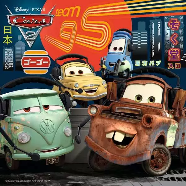 Disney Cars: Worldwide Racing Fun - Children's Puzzle, 3 Puzzles x 49 Pieces