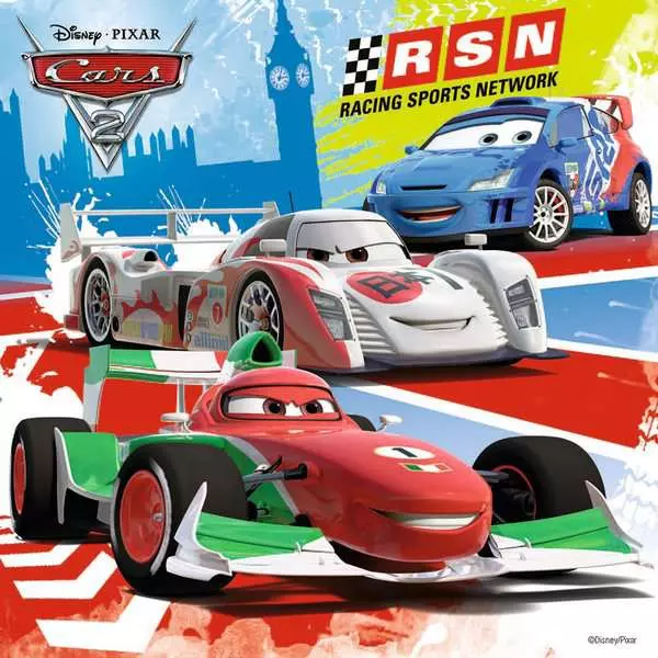 Disney Cars: Worldwide Racing Fun - Children's Puzzle, 3 Puzzles x 49 Pieces