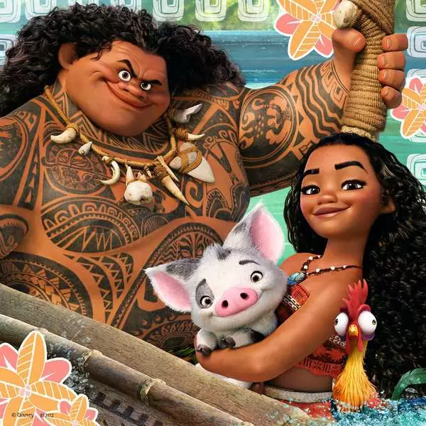 Moana: Born to Voyage - Children's Puzzle, 3 Puzzles x 49 Pieces