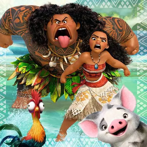 Moana: Born to Voyage - Children's Puzzle, 3 Puzzles x 49 Pieces