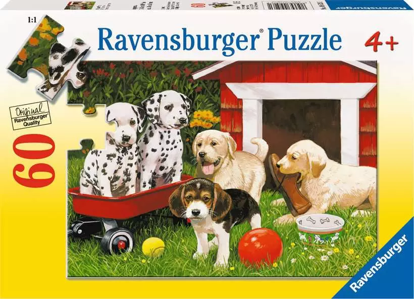 Puppy Party - Children's Puzzle, 60 Pieces