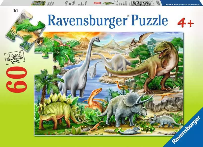 Prehistoric Life - Children's Puzzle, 60 Pieces