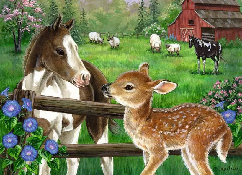 New Neighbors - Children's Puzzle, 60 Pieces
