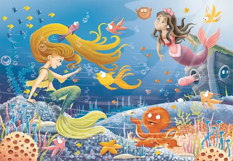 Mermaid Tales - Children's Puzzle, 60 Pieces
