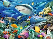 Shark Reef - Children's Puzzle, 100 Pieces (XXL)