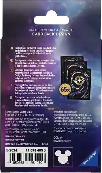 Disney Lorcana TCG: Shimmering Skies - Card Sleeves, 65 Pack