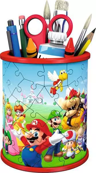 Nintendo Super Mario: Pencil Cup - 3D Puzzle, 54 Pieces