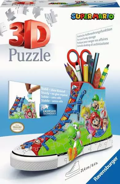 Nintendo Super Mario: Sneaker - 3D Puzzle, 108 Pieces